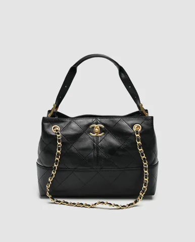 Chanel Shopping Bag Black/Gold