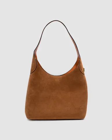 Coach Brooklyn Shoulder Bag 28 Honey Brown/Suede