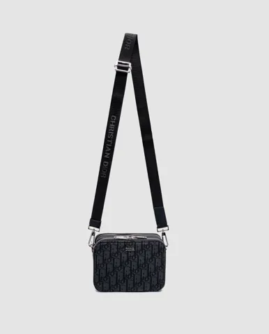 Dior Oblique Zipped Pouch with Strap