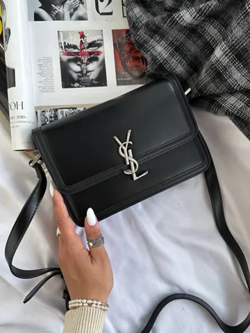 Saint Laurent Large Solferino Black/Silver