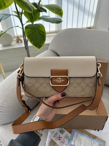 Coach Morgan Crossbody Bag Beige/White [крафтова коробка]