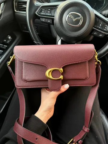 Coach Tabby Shoulder Bag 26 Wine/Gold[оригінальна коробка]