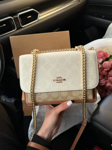 Coach Mini Klare Crossbody in Signature Canvas Milk/Brown
