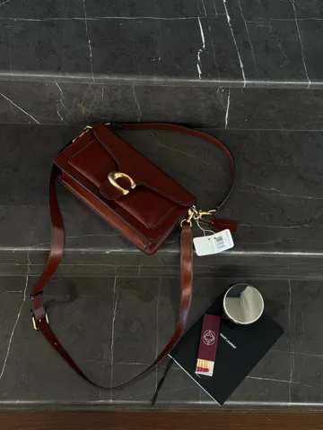 Coach Tabby Shoulder Bag 26 Brown/Gold (магнітна коробка)