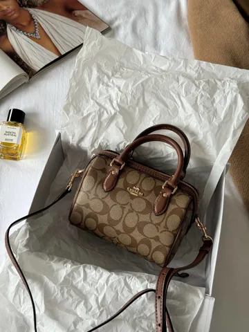 Coach Rowan Ginger Satchel In Signature Canvas