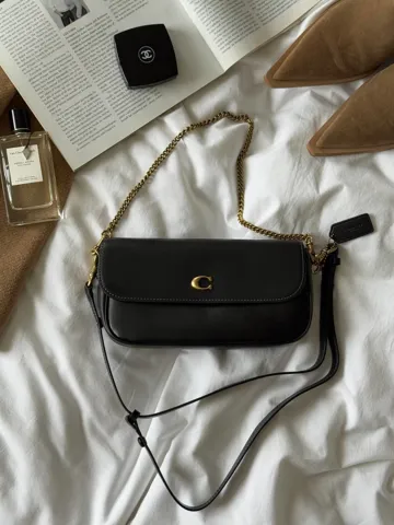 Coach Brook Flap Chain black\Gold [оригінальна коробка]